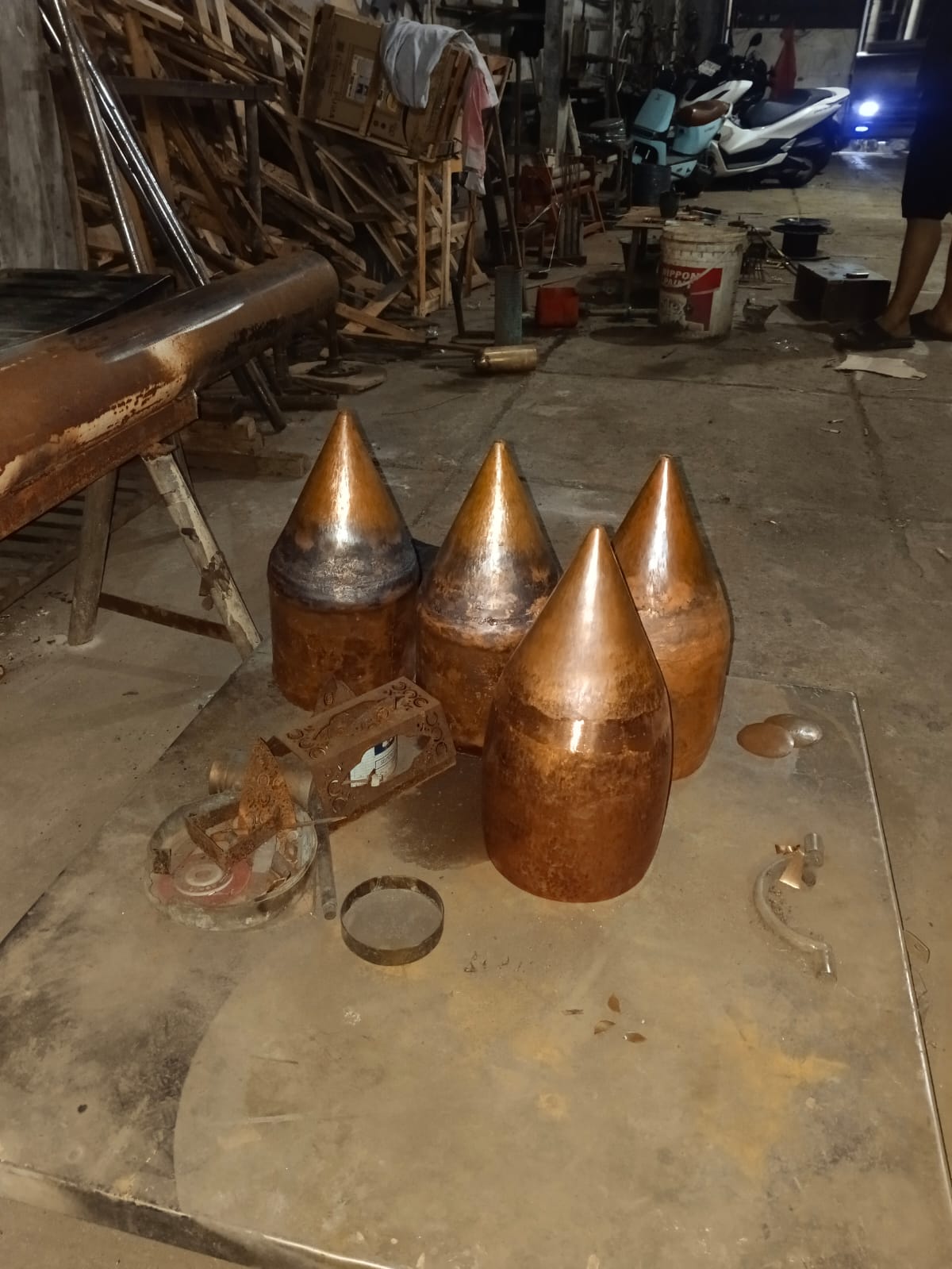 Hand Hammered Brass